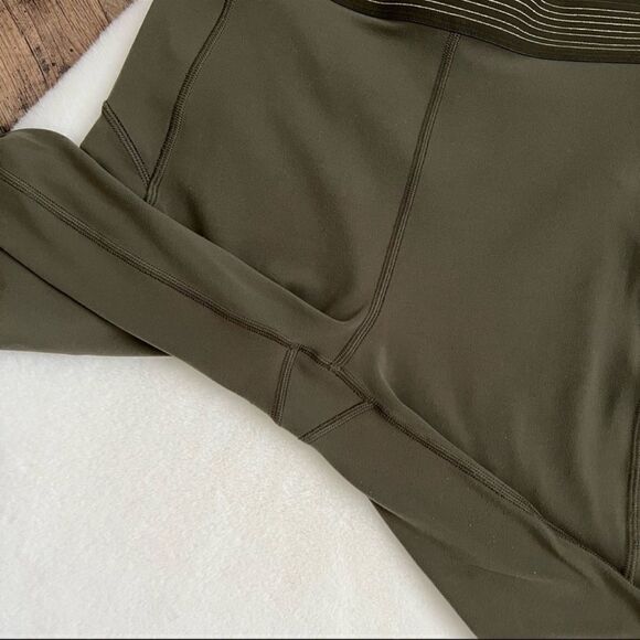 Lululemon Principal Dancer Golden Lining High Rise Tight Armory 28” Size 4 - Picture 7 of 10